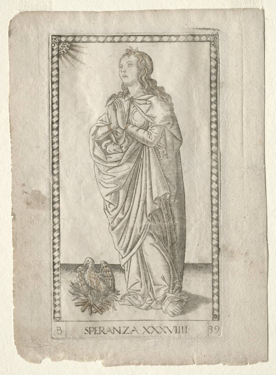 Hope (fra Tarocchi, serie B: Cosmic Principles and Virtues, #39) av Master of the E Series Tarocchi