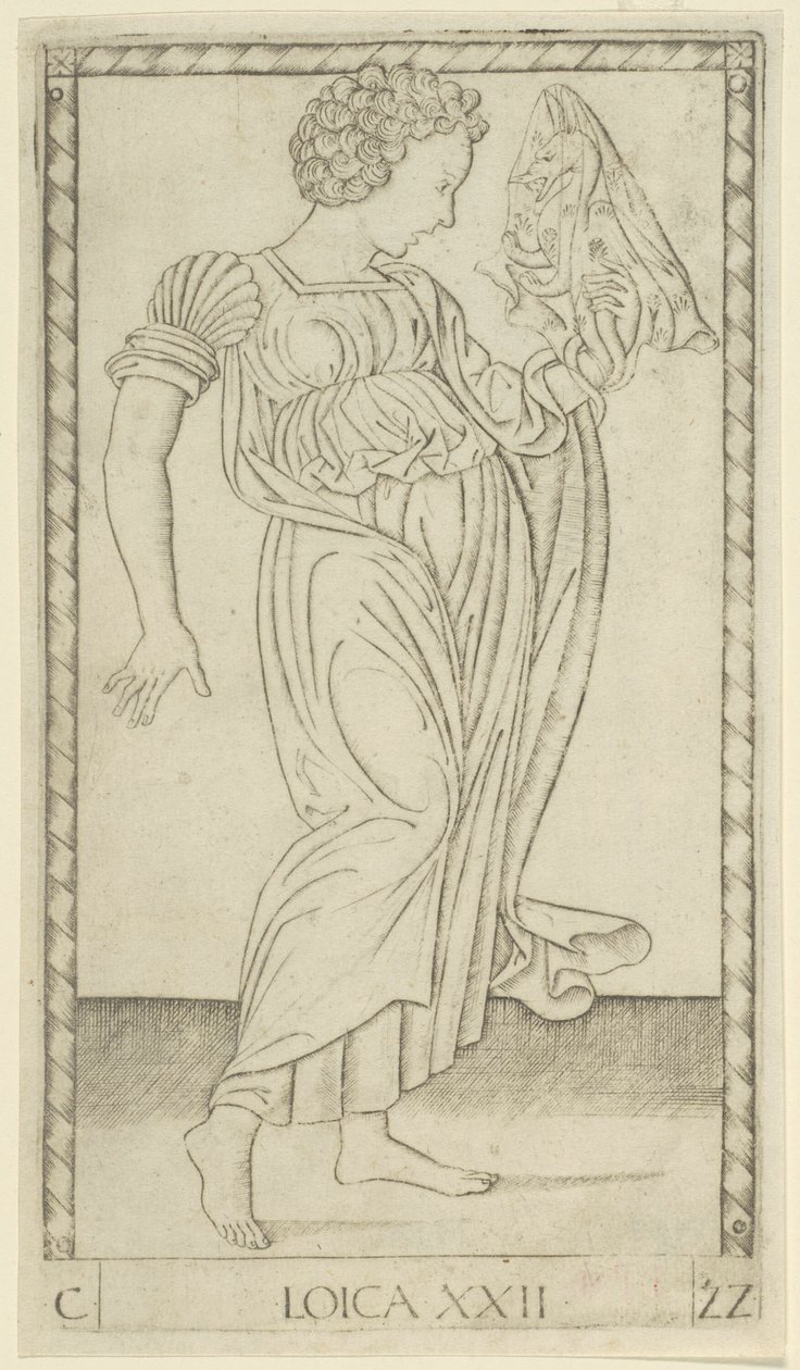 Logic, plate 22 fra Arts and Sciences av Master of the E Series Tarocchi