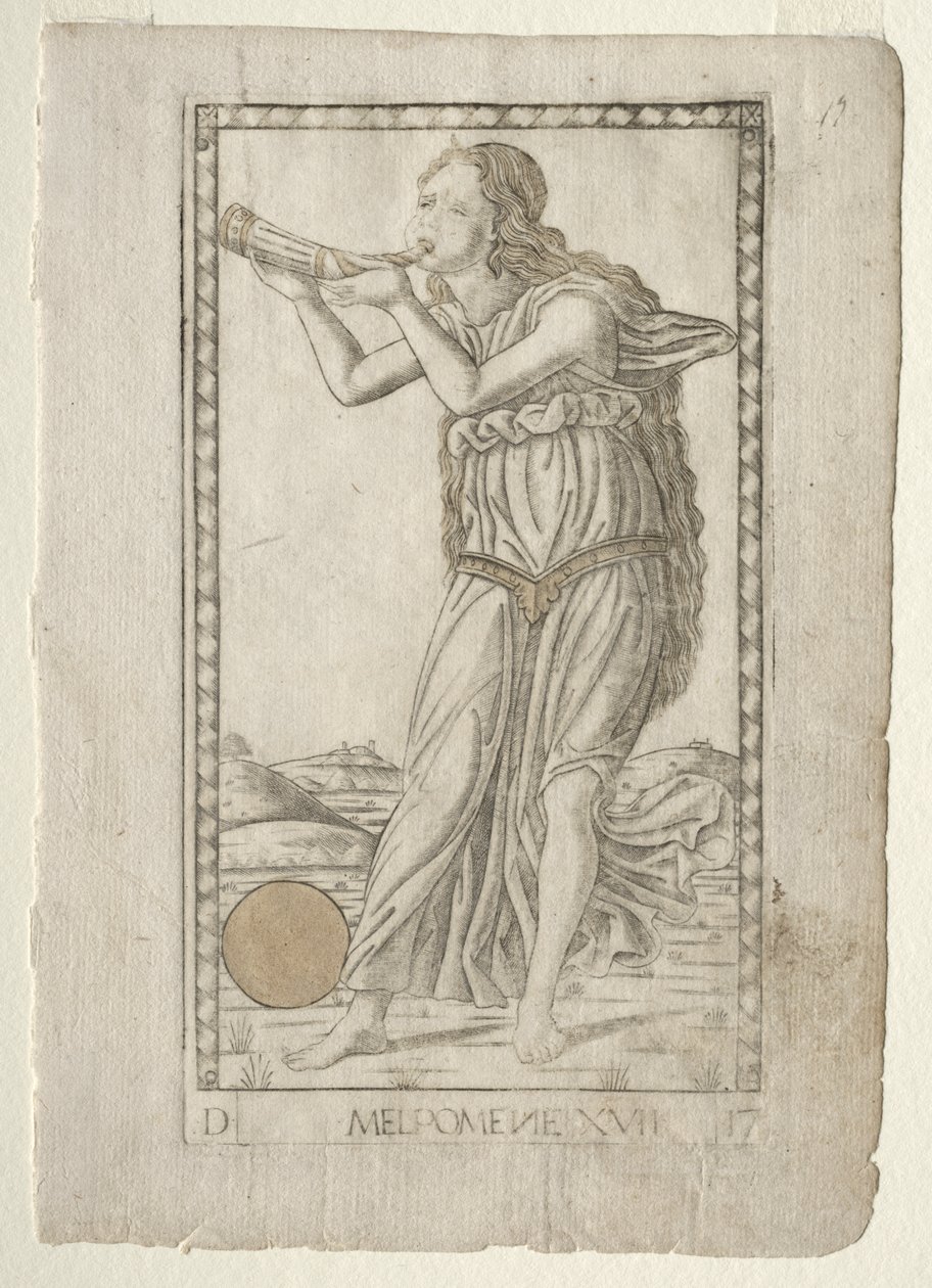 Melpomene (tragedie) (fra Tarocchi-serien D: Apollo and the Muses, #17) av Master of the E Series Tarocchi