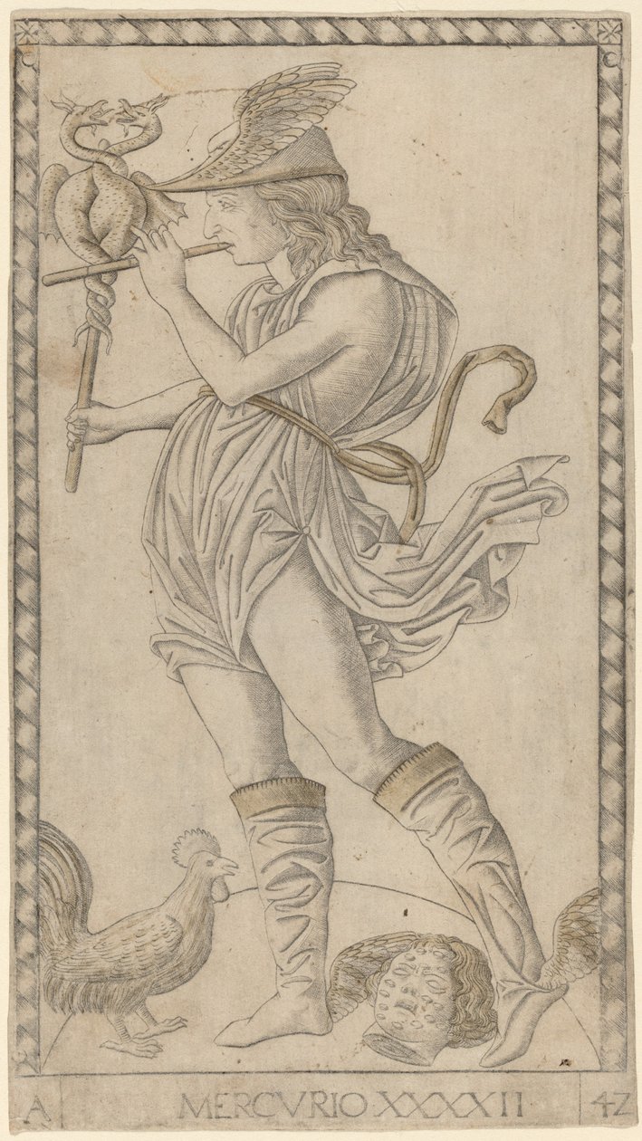 Mercury (Mercury) av Master of the E Series Tarocchi