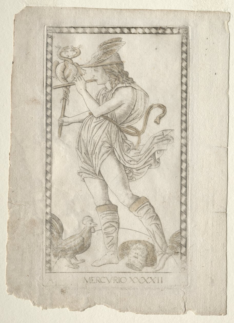 Mercury (fra Tarocchi, serie A: Firmaments of the Universe, #42) av Master of the E Series Tarocchi
