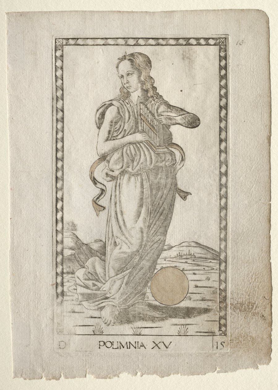 Polyhymnia (heroiske salmer) (fra Tarocchi-serien D: Apollo and the Muses, #15) av Master of the E Series Tarocchi