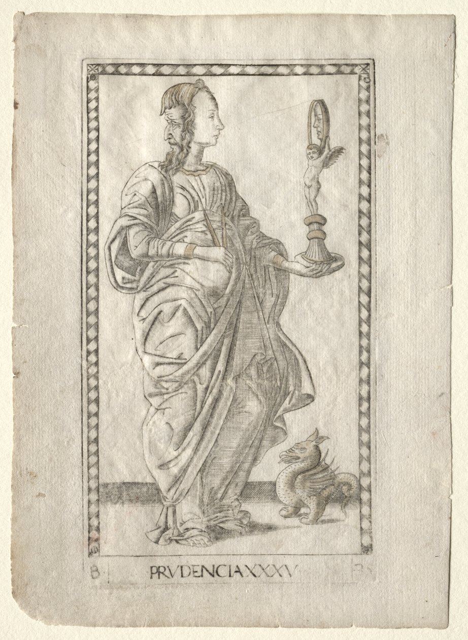 Prudence (fra Tarocchi, serie B: Cosmic Principles and Virtues, #35) av Master of the E Series Tarocchi