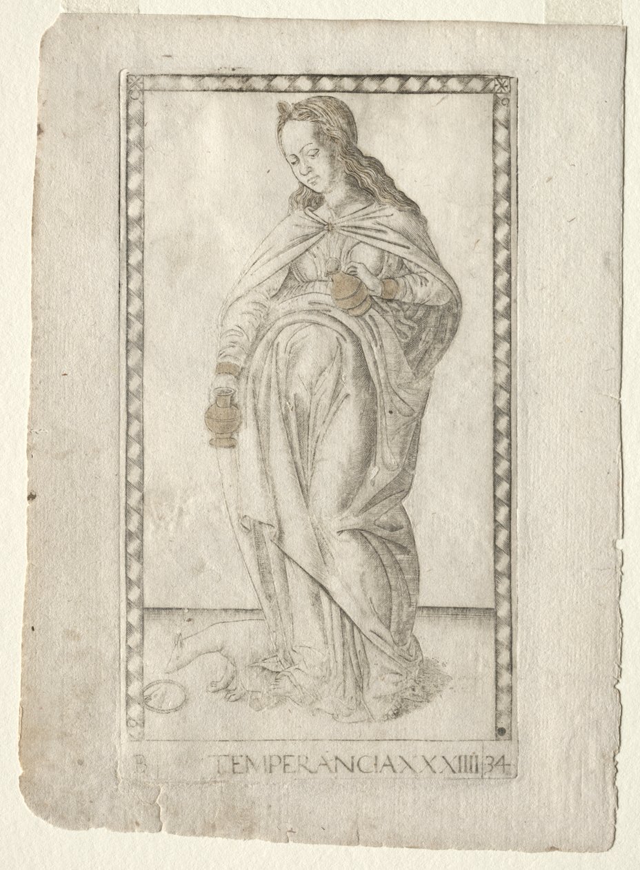 Temperance (fra Tarocchi, serie B: Cosmic Principles and Virtues, #34) av Master of the E Series Tarocchi