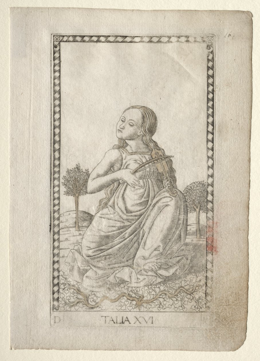 Thalia (komedie, pastoral poesi) (fra Tarocchi-serien D: Apollo and the Muses, #16) av Master of the E Series Tarocchi