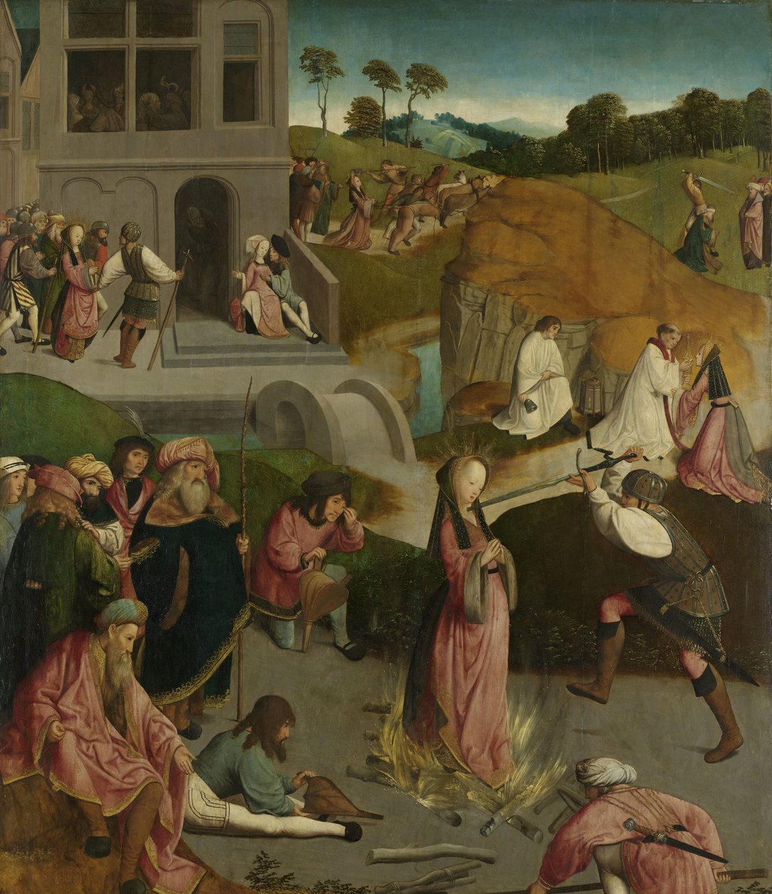 Martyrdommen til Saint Lucy Saint Lucias martyrium av Master of the Figdor Deposition