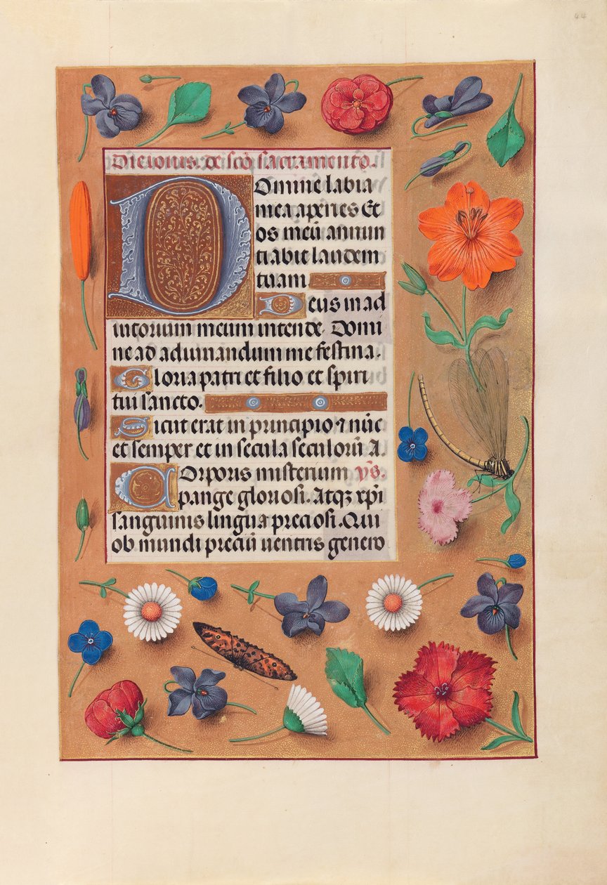 Hours of Queen Isabella the Catholic, Queen of Spain: Fol.44r, ca. 1500. av Master of the First Prayerbook of Maximillian