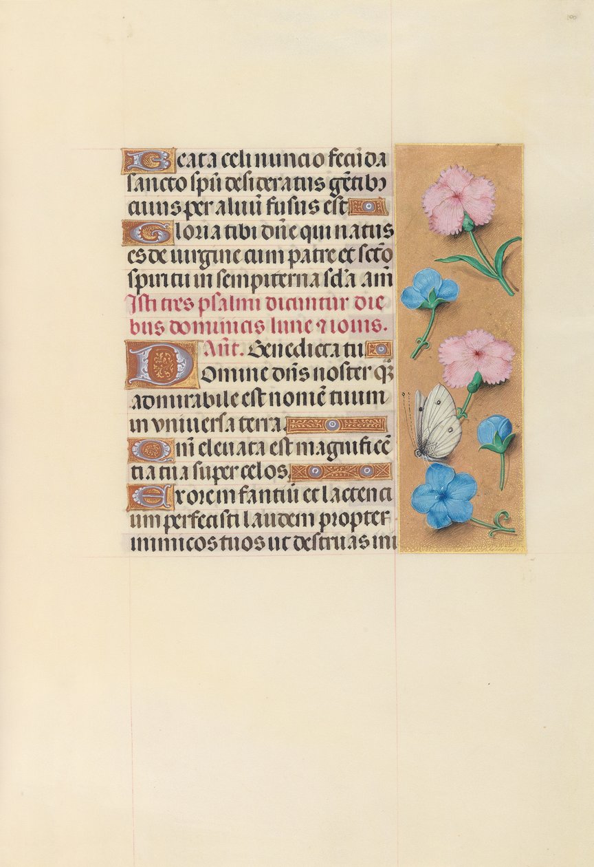 Hours of Queen Isabella the Catholic, Queen of Spain: Fol. 100r, ca. 1500. av Master of the First Prayerbook of Maximillian