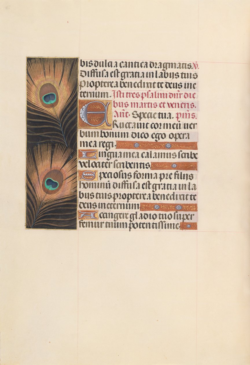 Hours of Queen Isabella the Catholic, Queen of Spain: Fol. 103v, ca. 1500. av Master of the First Prayerbook of Maximillian