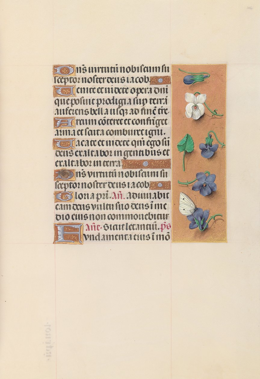 Hours of Queen Isabella the Catholic, Queen of Spain: Fol. 106r, ca. 1500. av Master of the First Prayerbook of Maximillian