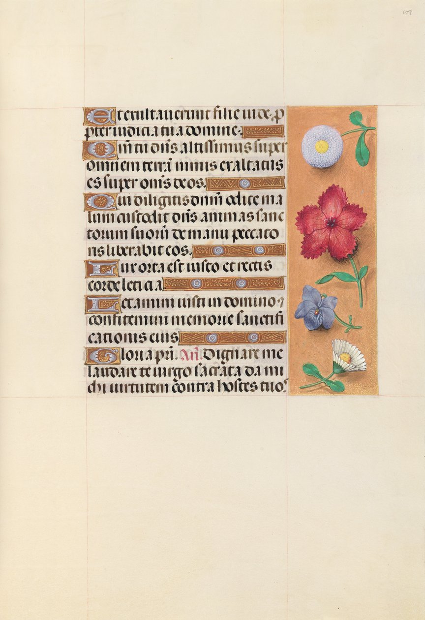 Hours of Queen Isabella the Catholic, Queen of Spain: Fol. 109r, ca. 1500. av Master of the First Prayerbook of Maximillian