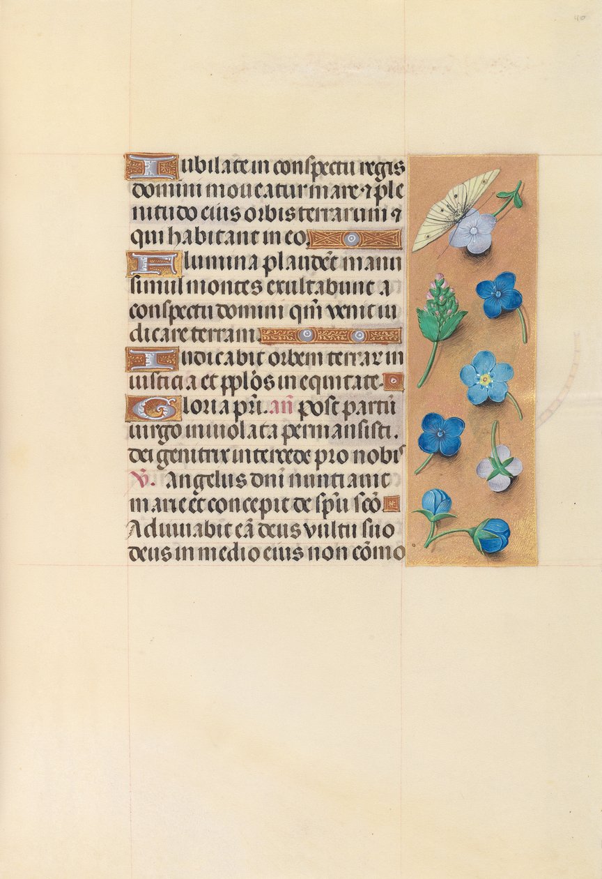 Hours of Queen Isabella the Catholic, Queen of Spain: Fol. 110r, ca. 1500. av Master of the First Prayerbook of Maximillian