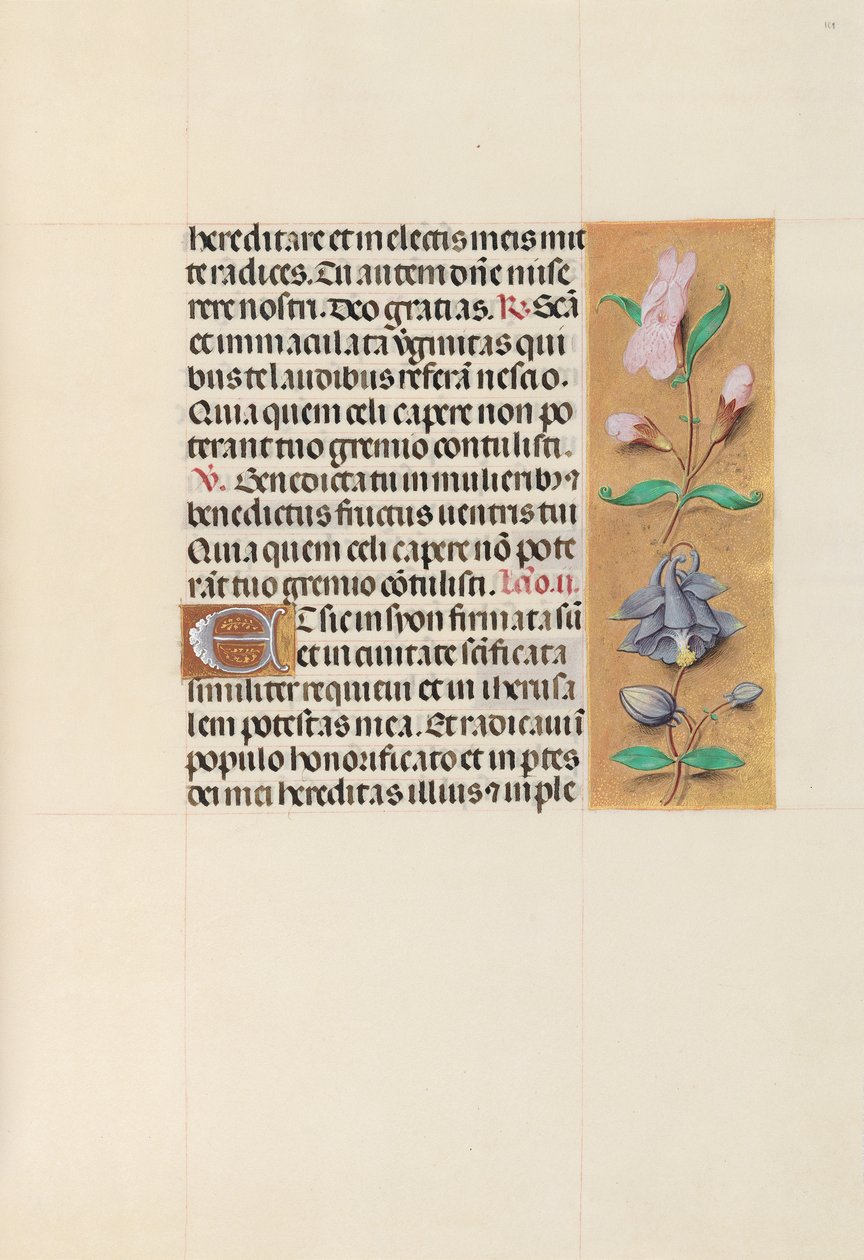 Hours of Queen Isabella the Catholic, Queen of Spain: Fol. 111r, ca. 1500. av Master of the First Prayerbook of Maximillian