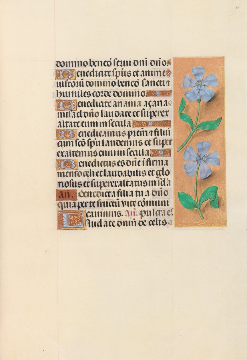 Hours of Queen Isabella the Catholic, Queen of Spain: Fol. 120r, ca. 1500. av Master of the First Prayerbook of Maximillian
