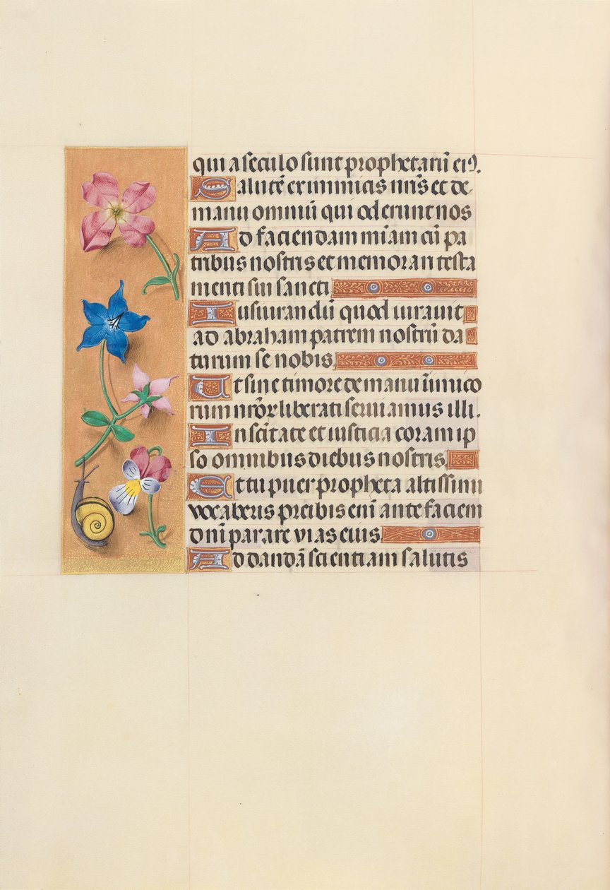 Hours of Queen Isabella the Catholic, Queen of Spain: Fol. 123v, ca. 1500. av Master of the First Prayerbook of Maximillian