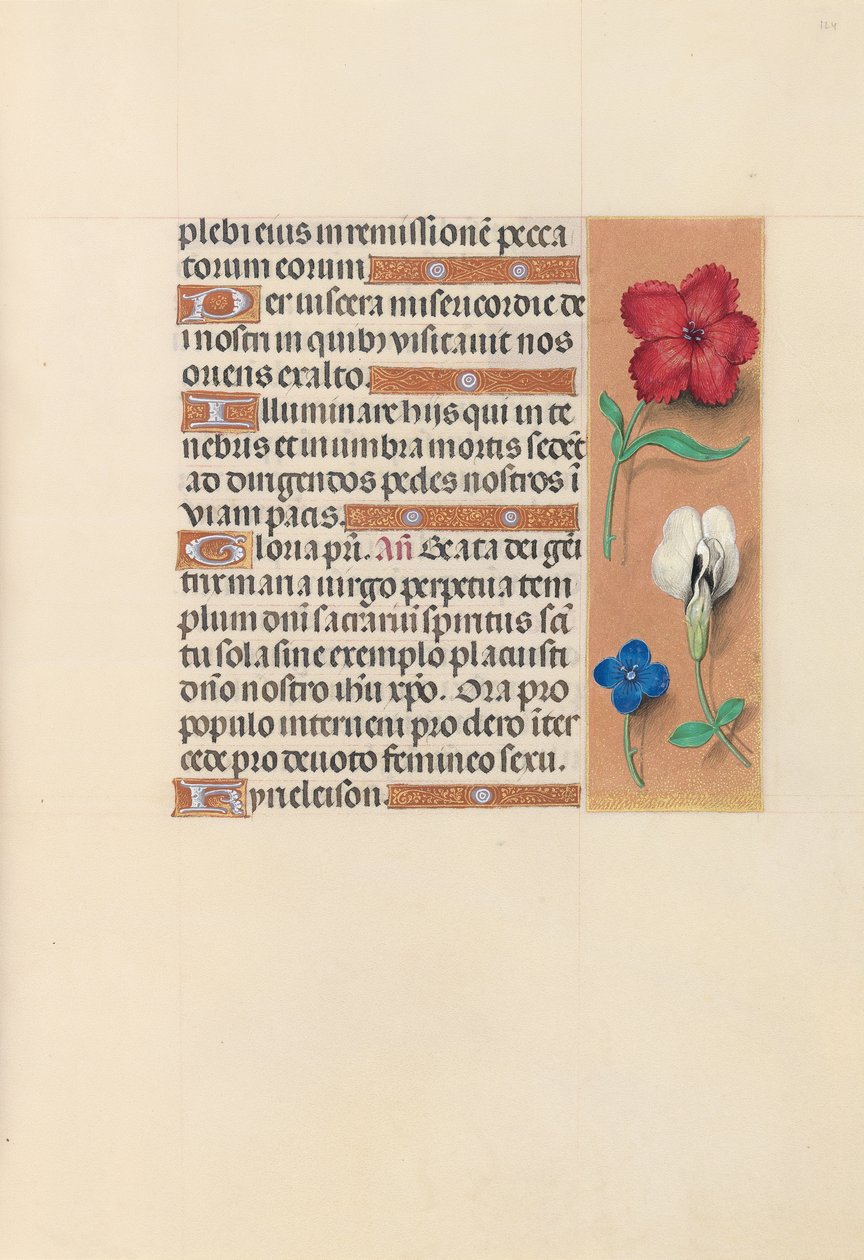 Hours of Queen Isabella the Catholic, Queen of Spain: Fol. 124r, ca. 1500. av Master of the First Prayerbook of Maximillian