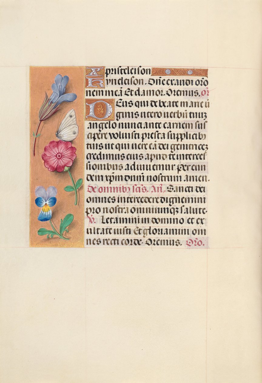 Hours of Queen Isabella the Catholic, Queen of Spain: Fol. 124v, ca. 1500. av Master of the First Prayerbook of Maximillian