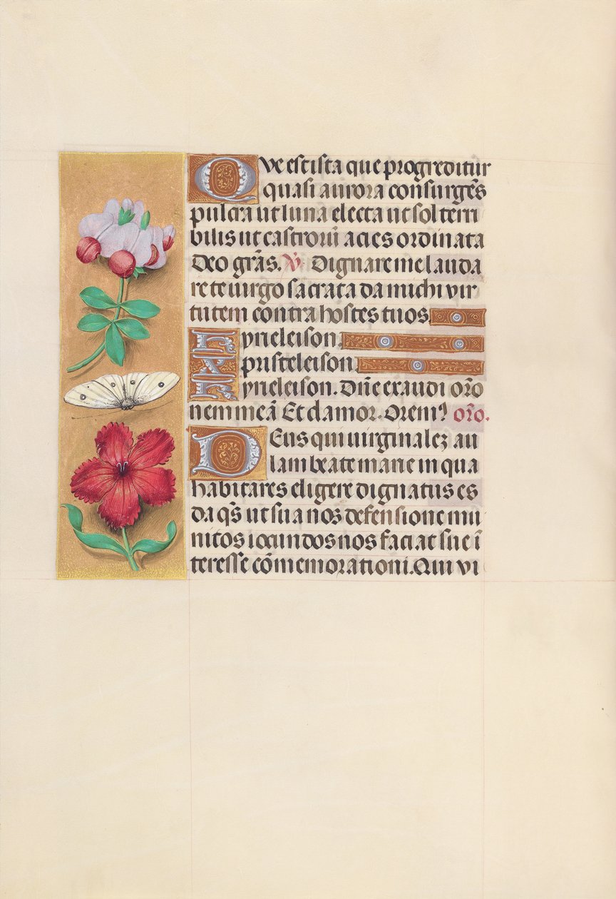 Hours of Queen Isabella the Catholic, Queen of Spain: Fol. 129v, ca. 1500. av Master of the First Prayerbook of Maximillian
