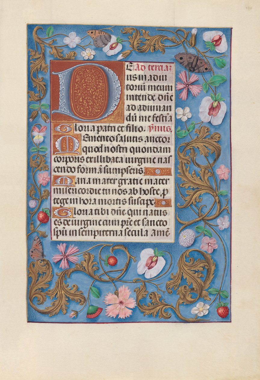 Hours of Queen Isabella the Catholic, Queen of Spain: Fol. 132r, ca. 1500. av Master of the First Prayerbook of Maximillian