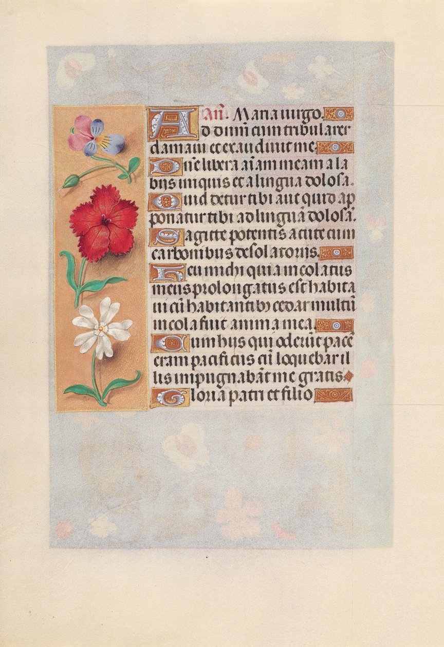 Hours of Queen Isabella the Catholic, Queen of Spain: Fol. 132v, ca. 1500. av Master of the First Prayerbook of Maximillian