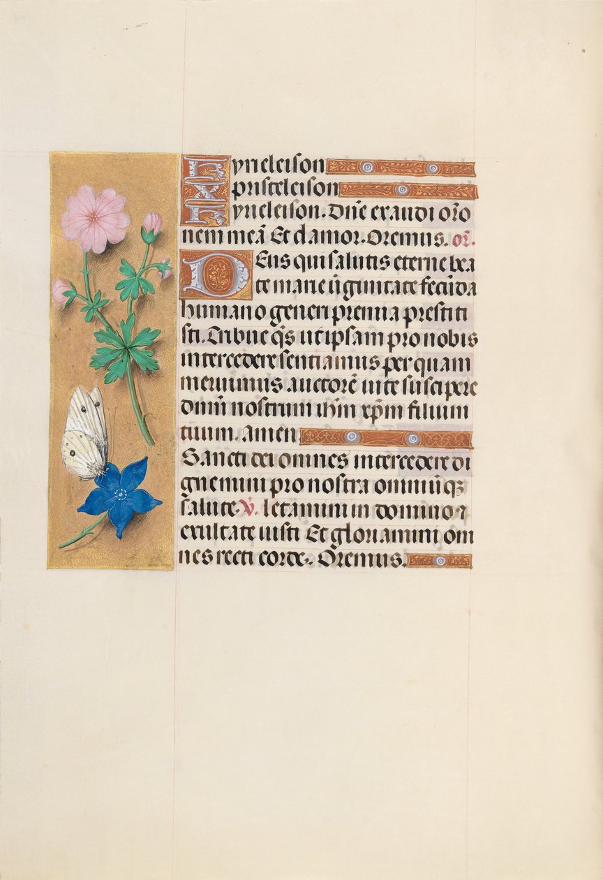 Hours of Queen Isabella the Catholic, Queen of Spain: Fol. 134v, ca. 1500. av Master of the First Prayerbook of Maximillian