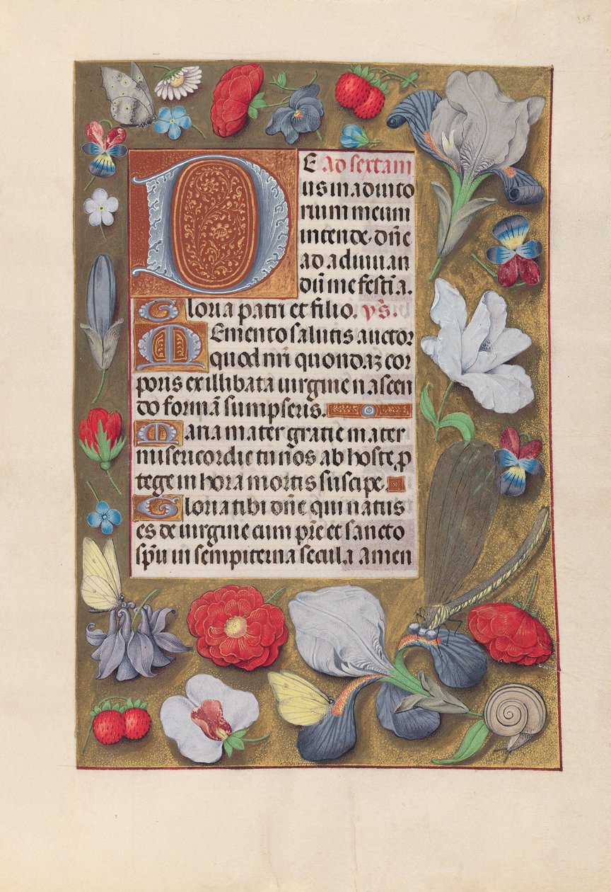 Hours of Queen Isabella the Catholic, Queen of Spain: Fol. 137r, ca. 1500. av Master of the First Prayerbook of Maximillian