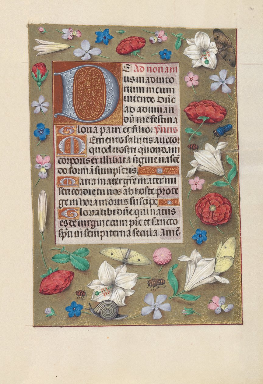 Hours of Queen Isabella the Catholic, Queen of Spain: Fol. 142r, ca. 1500. av Master of the First Prayerbook of Maximillian