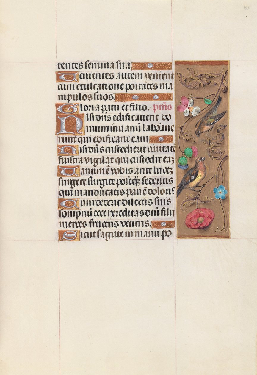 Hours of Queen Isabella the Catholic, Queen of Spain: Fol. 143r, ca. 1500. av Master of the First Prayerbook of Maximillian