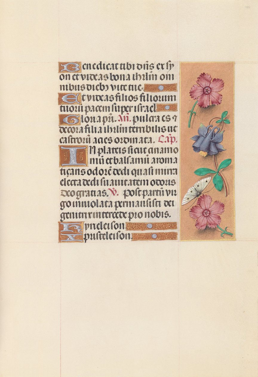 Hours of Queen Isabella the Catholic, Queen of Spain: Fol. 144r, ca. 1500. av Master of the First Prayerbook of Maximillian