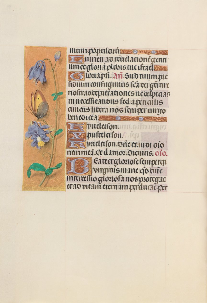 Hours of Queen Isabella the Catholic, Queen of Spain: Fol. 157v, ca. 1500. av Master of the First Prayerbook of Maximillian