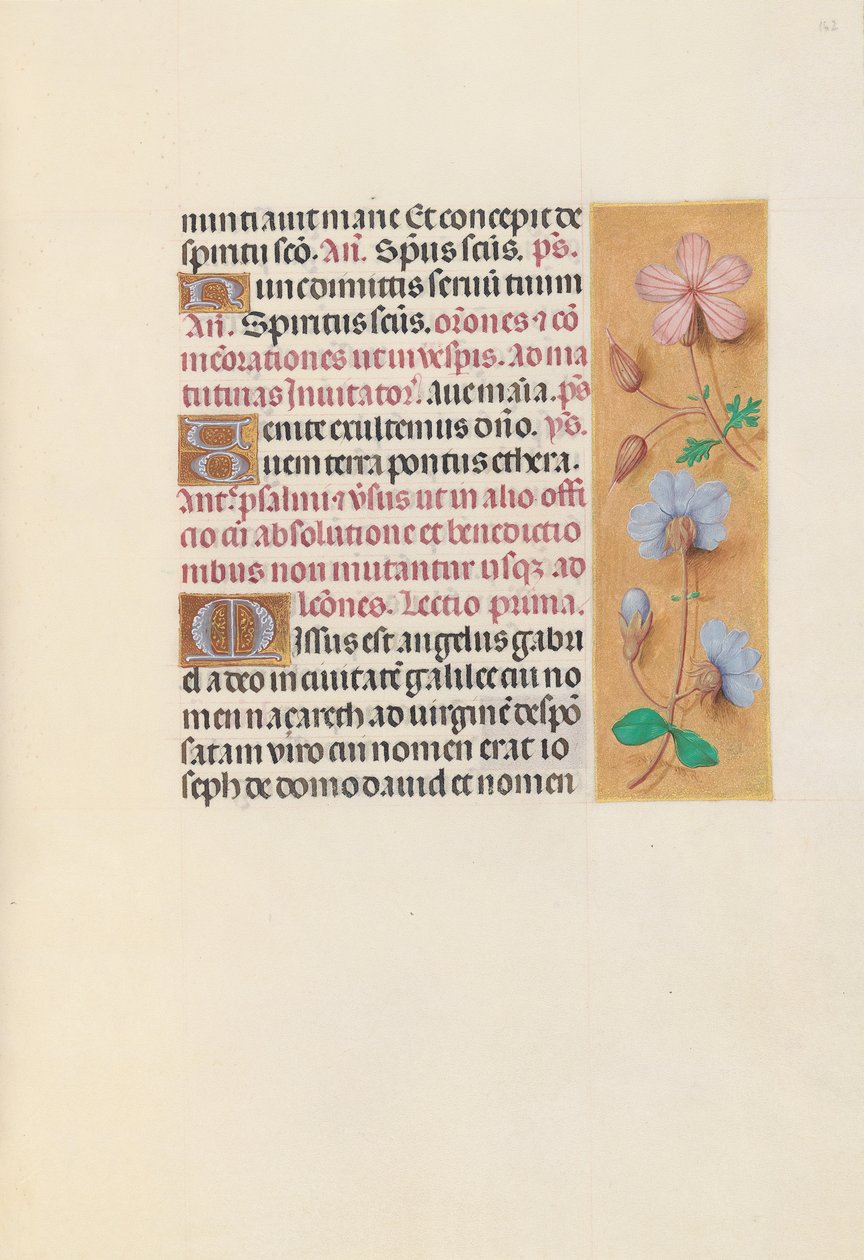 Hours of Queen Isabella the Catholic, Queen of Spain: Fol. 162r, ca. 1500. av Master of the First Prayerbook of Maximillian