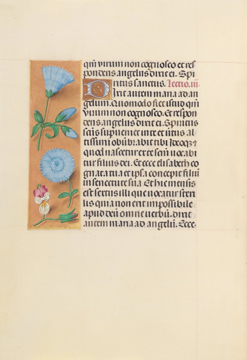 Hours of Queen Isabella the Catholic, Queen of Spain: Fol. 163v, ca. 1500. av Master of the First Prayerbook of Maximillian