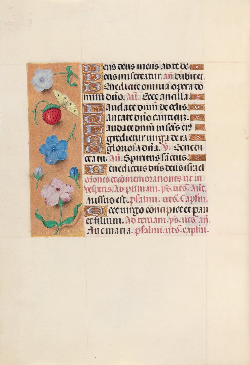 Hours of Queen Isabella the Catholic, Queen of Spain: Fol. 164v, ca. 1500. av Master of the First Prayerbook of Maximillian
