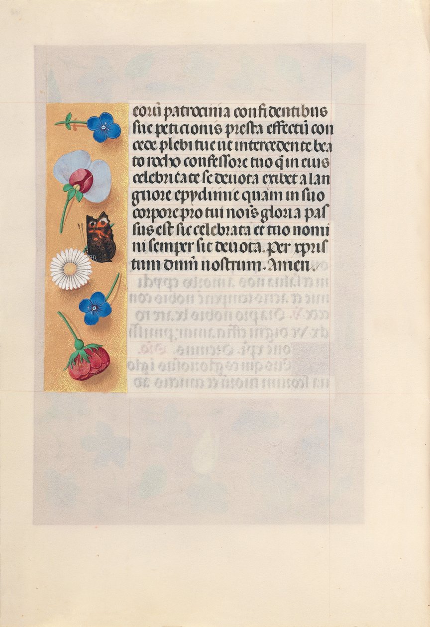 Hours of Queen Isabella the Catholic, Queen of Spain: Fol. 182v, ca. 1500. av Master of the First Prayerbook of Maximillian