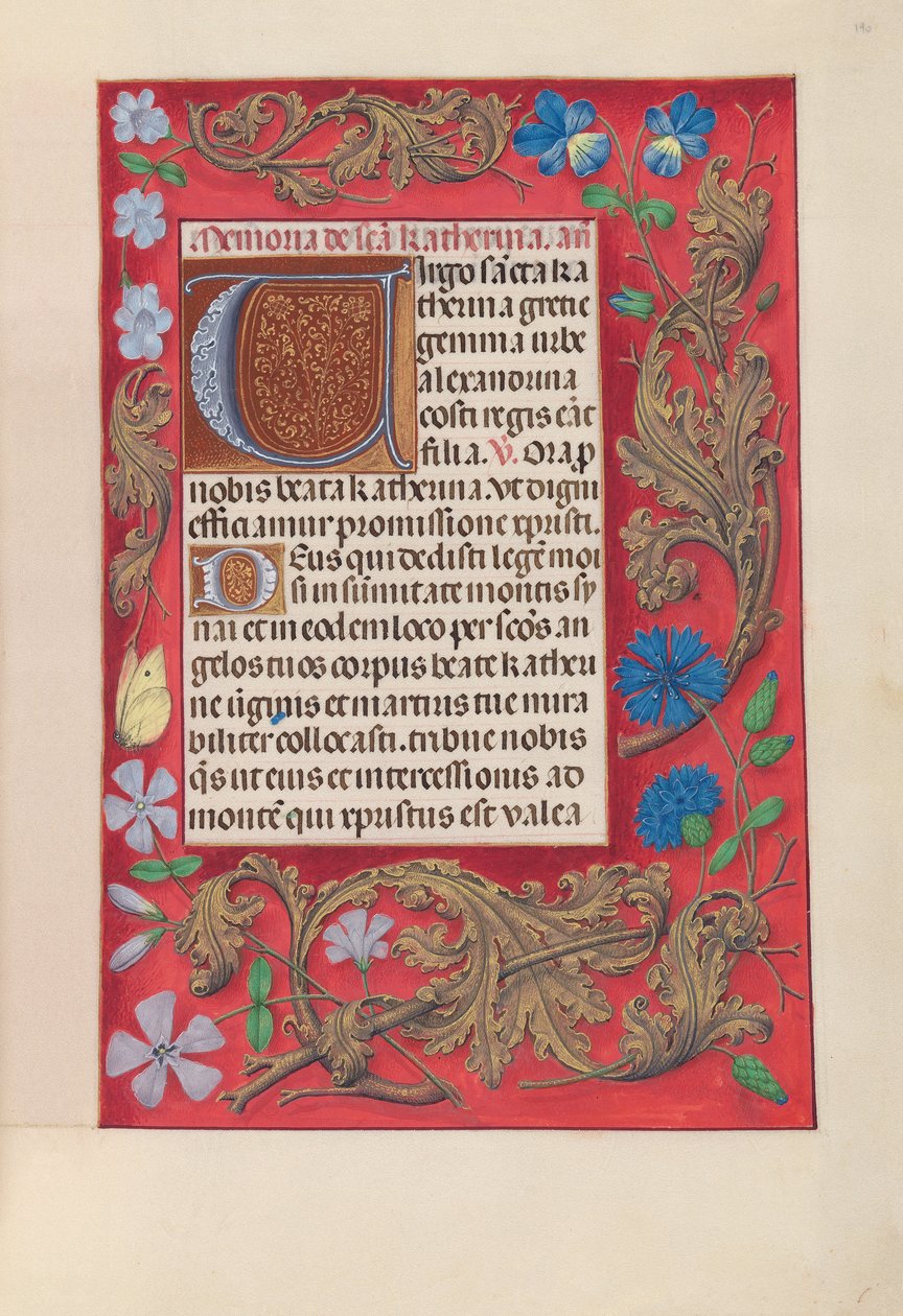 Hours of Queen Isabella the Catholic, Queen of Spain: Fol. 190r, ca. 1500. av Master of the First Prayerbook of Maximillian