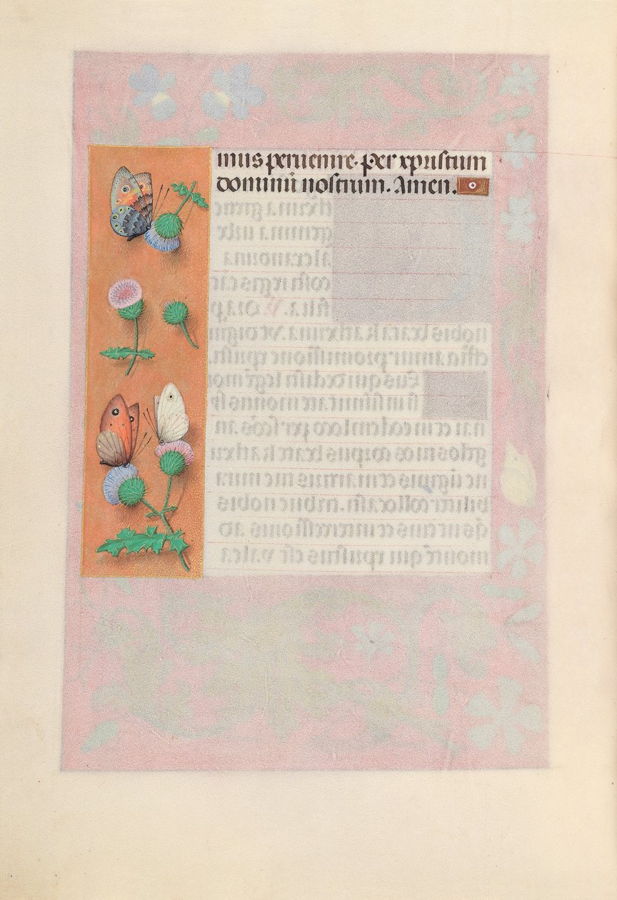 Hours of Queen Isabella the Catholic, Queen of Spain: Fol. 190v, ca. 1500. av Master of the First Prayerbook of Maximillian