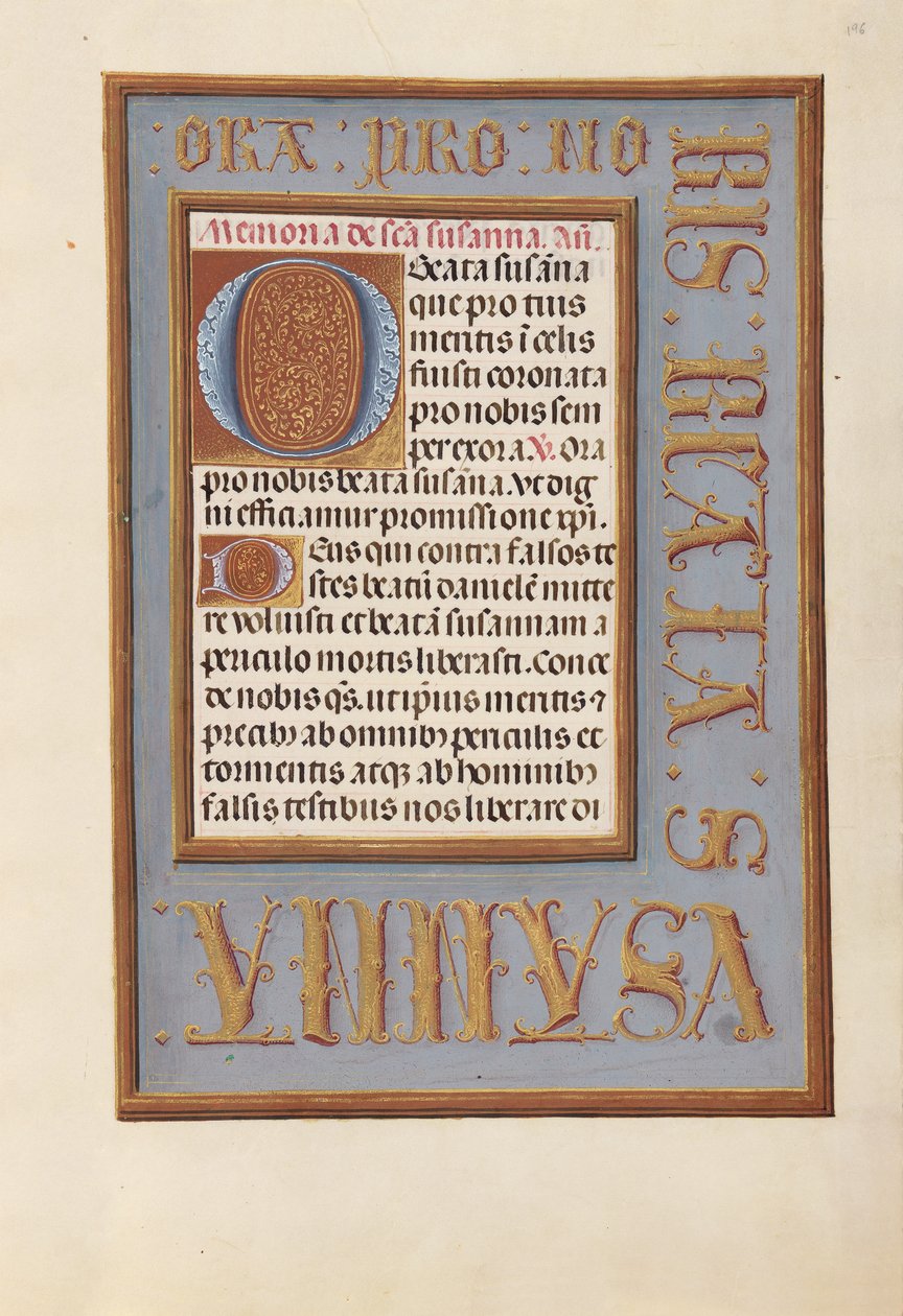 Hours of Queen Isabella the Catholic, Queen of Spain: Fol. 196r, ca. 1500. av Master of the First Prayerbook of Maximillian