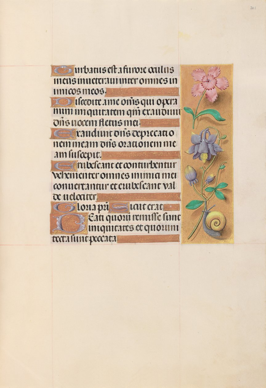 Hours of Queen Isabella the Catholic, Queen of Spain: Fol. 201r, ca. 1500. av Master of the First Prayerbook of Maximillian