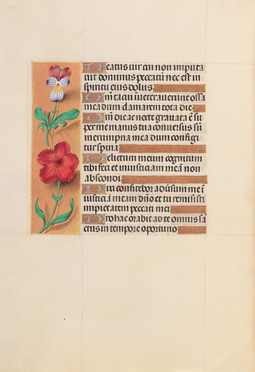 Hours of Queen Isabella the Catholic, Queen of Spain: Fol. 201v, ca. 1500. av Master of the First Prayerbook of Maximillian
