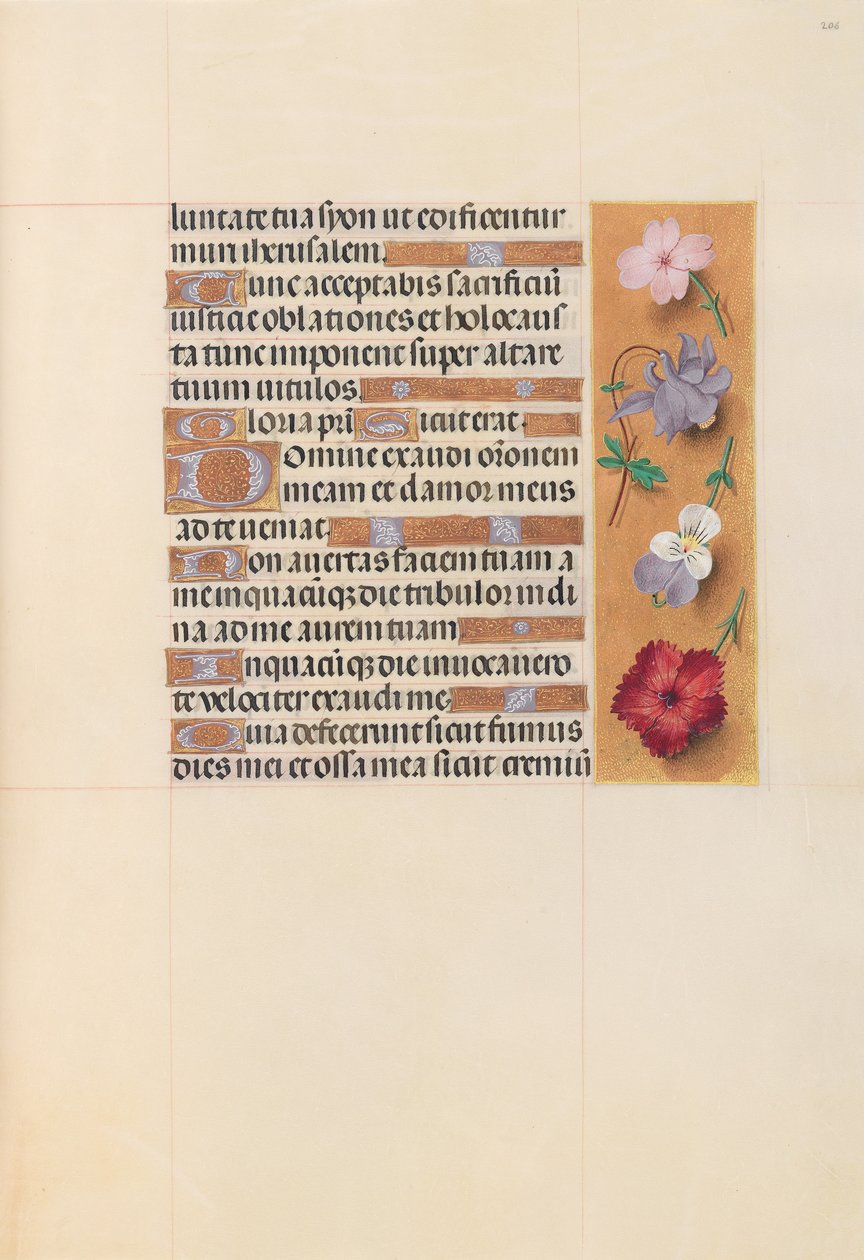 Hours of Queen Isabella the Catholic, Queen of Spain: Fol. 206r, ca. 1500. av Master of the First Prayerbook of Maximillian