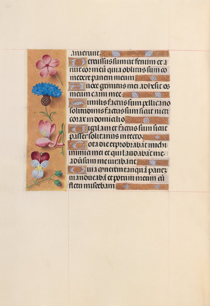 Hours of Queen Isabella the Catholic, Queen of Spain: Fol. 206v, ca. 1500. av Master of the First Prayerbook of Maximillian