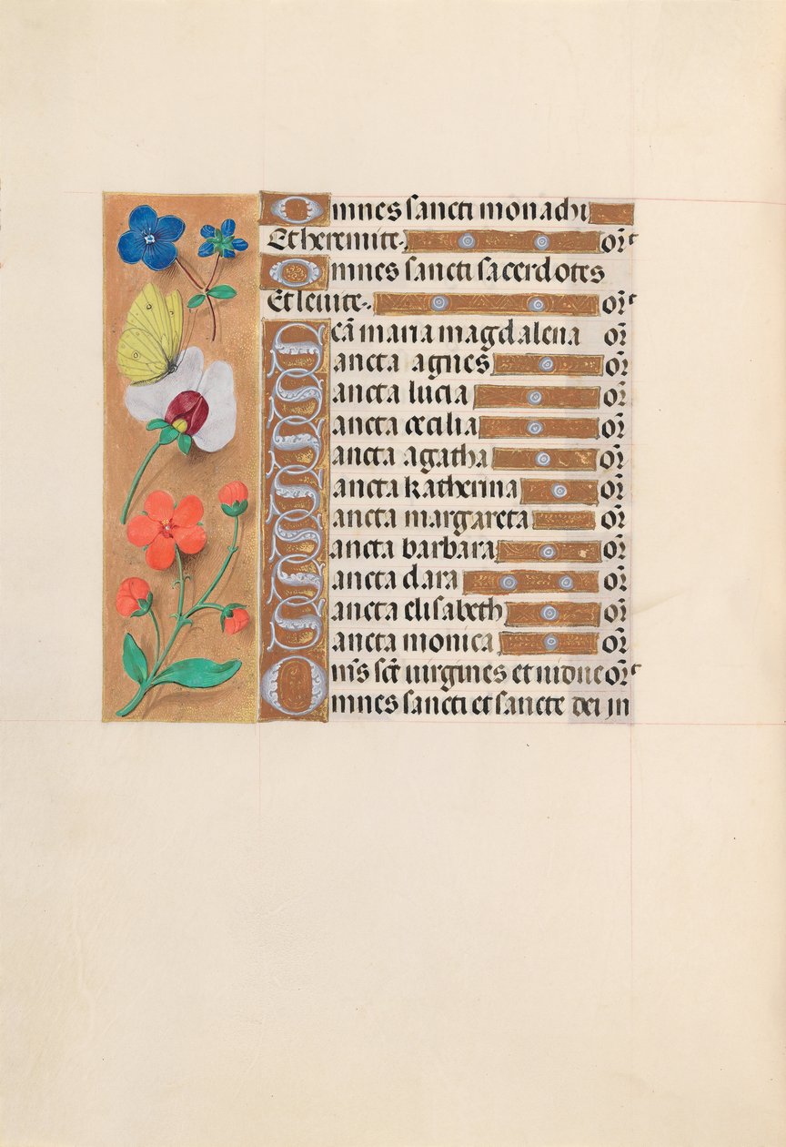 Hours of Queen Isabella the Catholic, Queen of Spain: Fol. 212v, ca. 1500. av Master of the First Prayerbook of Maximillian