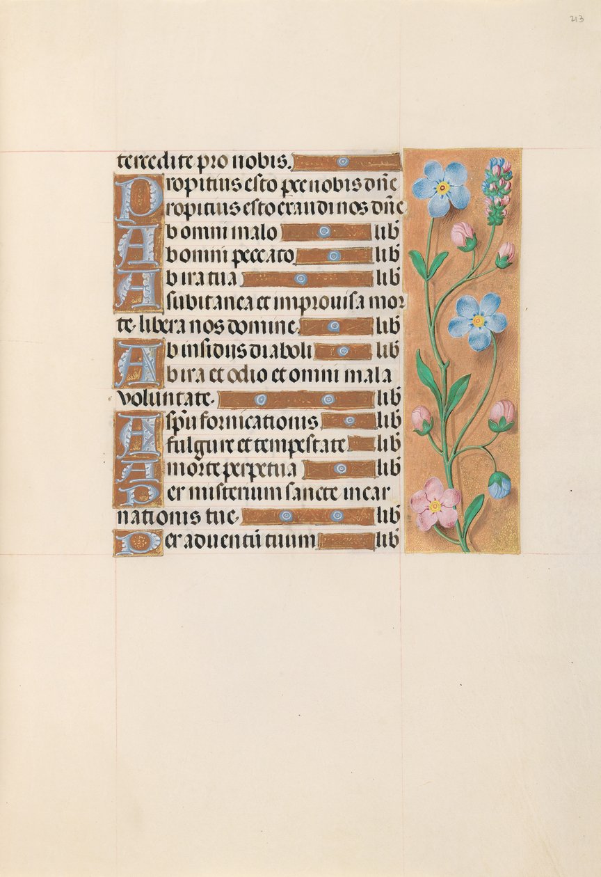Hours of Queen Isabella the Catholic, Queen of Spain: Fol. 213r, ca. 1500. av Master of the First Prayerbook of Maximillian