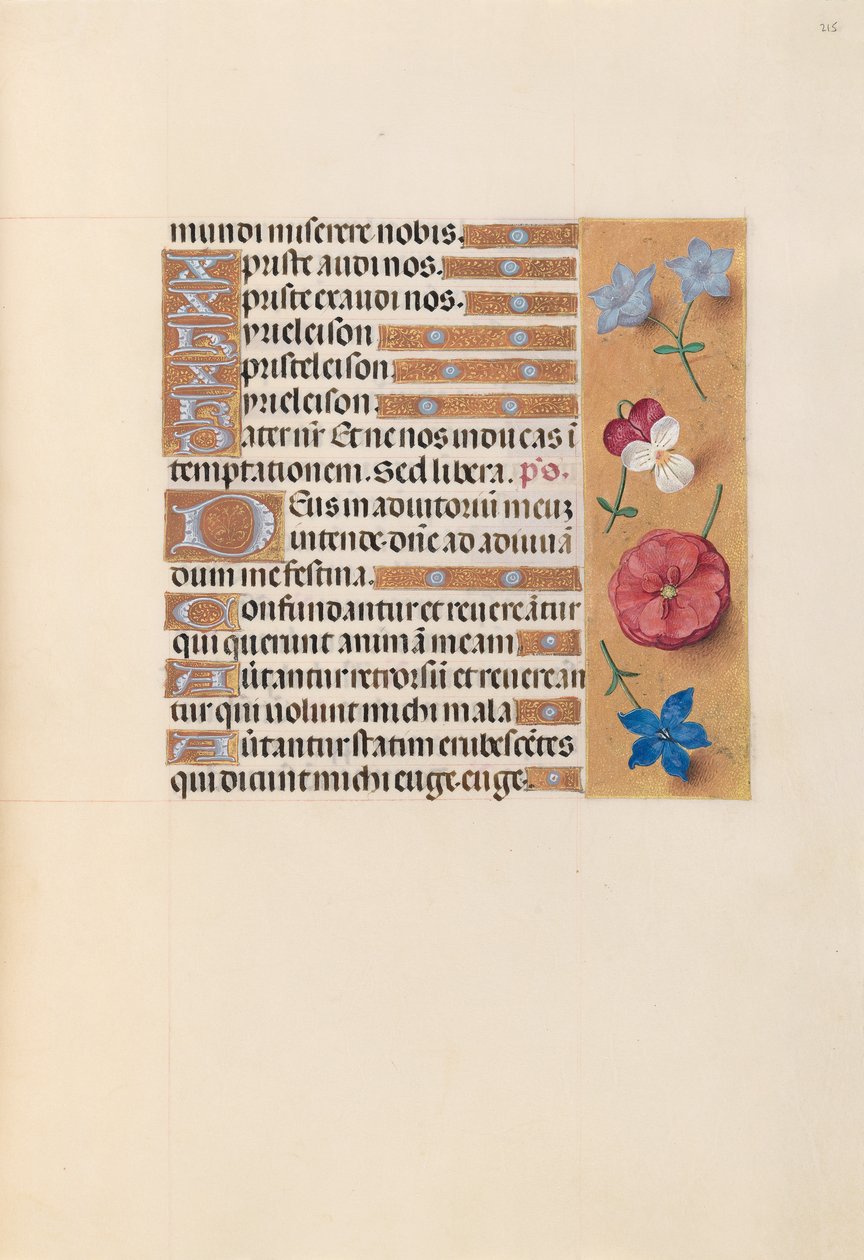 Hours of Queen Isabella the Catholic, Queen of Spain: Fol. 215r, ca. 1500. av Master of the First Prayerbook of Maximillian