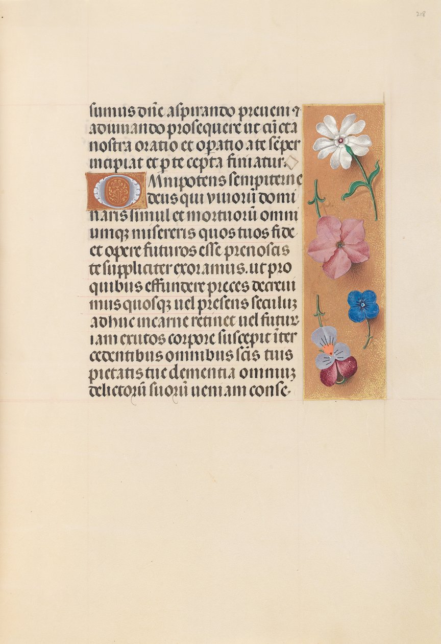 Hours of Queen Isabella the Catholic, Queen of Spain: Fol. 218r, ca. 1500. av Master of the First Prayerbook of Maximillian