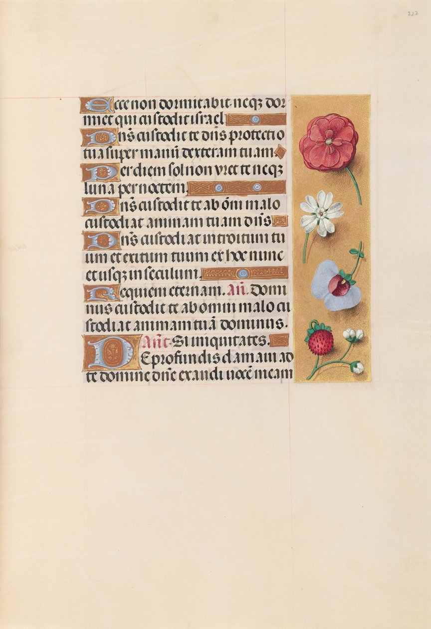 Hours of Queen Isabella the Catholic, Queen of Spain: Fol. 222r, ca. 1500. av Master of the First Prayerbook of Maximillian