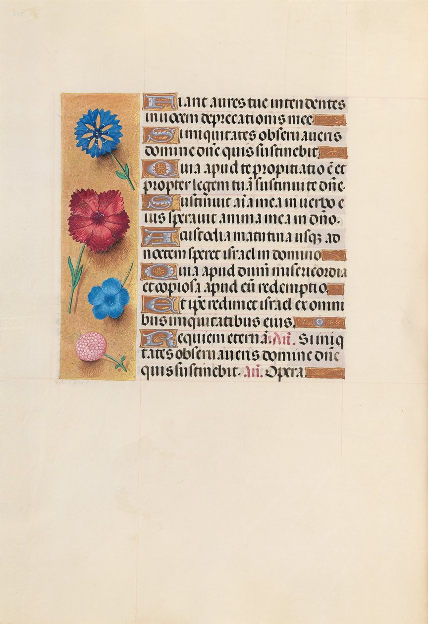 Hours of Queen Isabella the Catholic, Queen of Spain: Fol. 222v, ca. 1500. av Master of the First Prayerbook of Maximillian