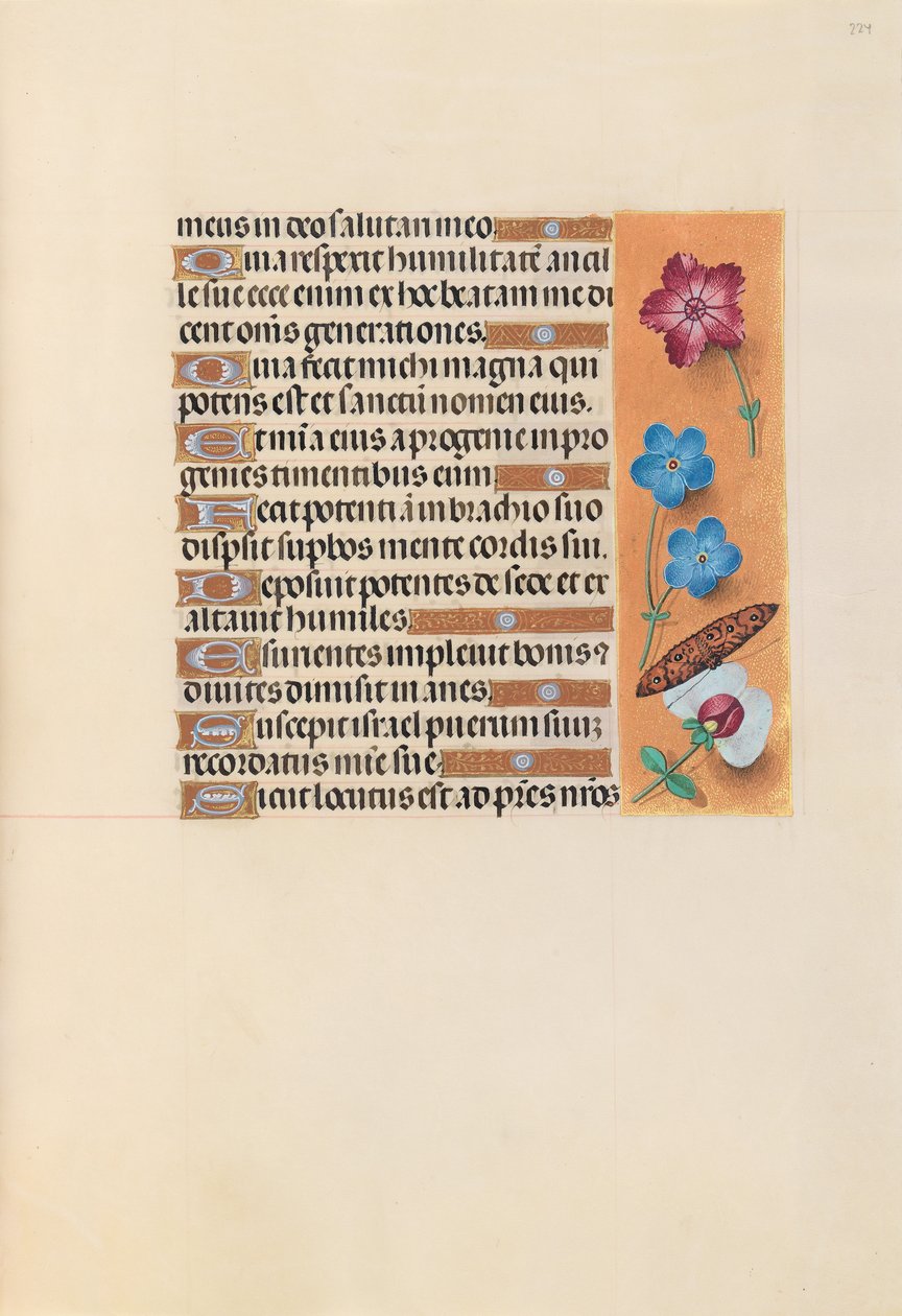 Hours of Queen Isabella the Catholic, Queen of Spain: Fol. 224r, ca. 1500. av Master of the First Prayerbook of Maximillian