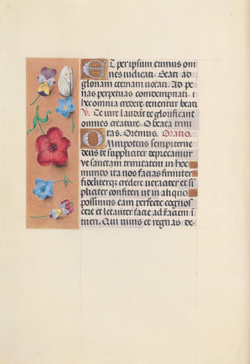 Hours of Queen Isabella the Catholic, Queen of Spain: Fol. 22v, c. 1500. av Master of the First Prayerbook of Maximillian