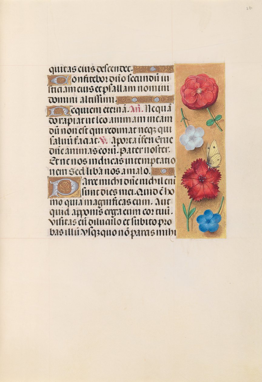 Hours of Queen Isabella the Catholic, Queen of Spain: Fol. 231r, ca. 1500. av Master of the First Prayerbook of Maximillian